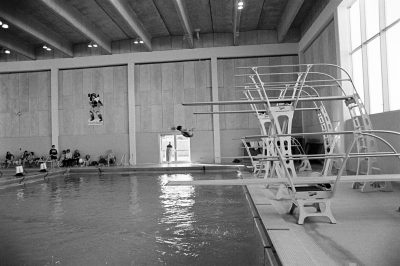 UVA Women's diving meet versus James Madison University in 1975